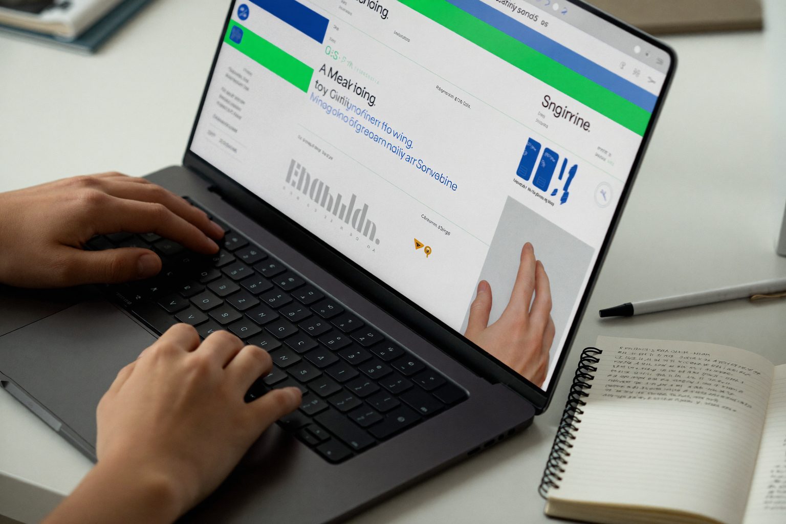 Een online cursus volgen op een laptop